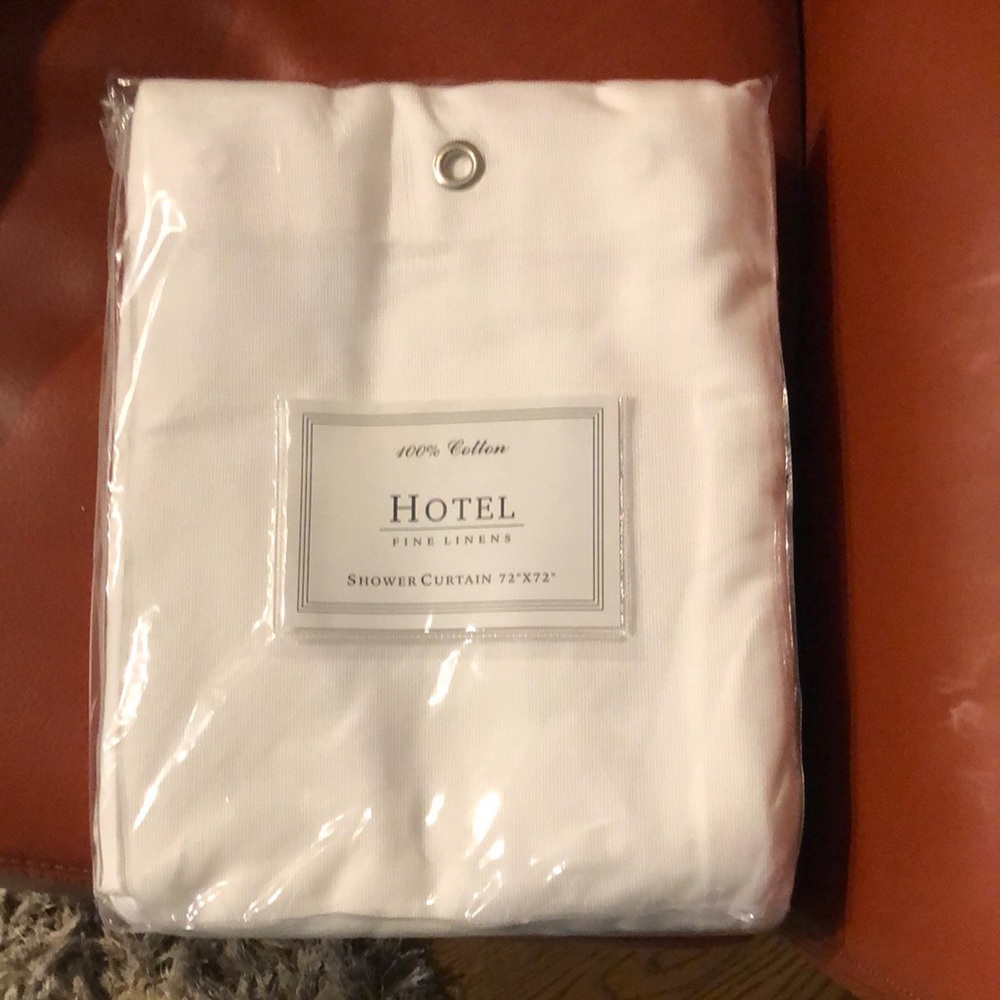 Fine linens Hotel Collection 100% Cotton Shower Curtain